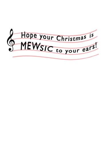 Mewsic Christmas Ecard Inside