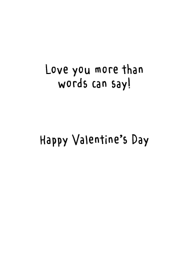 Mime (VAL) Valentine's Day Ecard Inside