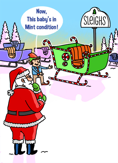 Mint Condition Christmas Ecard Cover