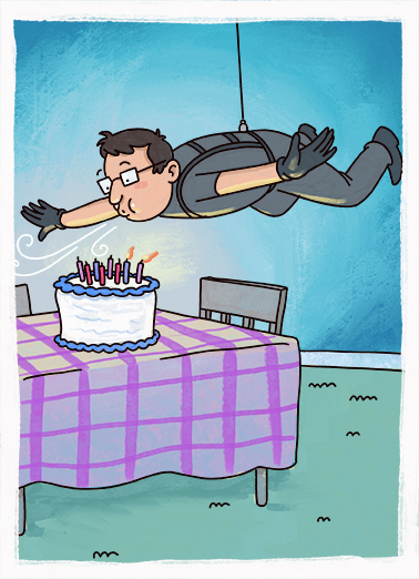 Mission Impossible Birthday Card Cover