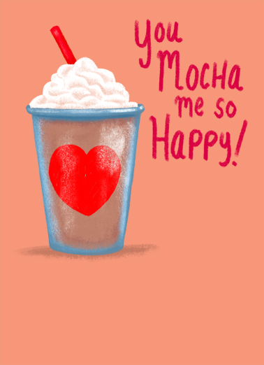 Mocha Latte (VAL) Valentine's Day Card Cover