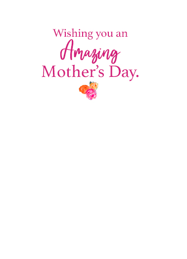 Mom Amazing Lady  Card Inside