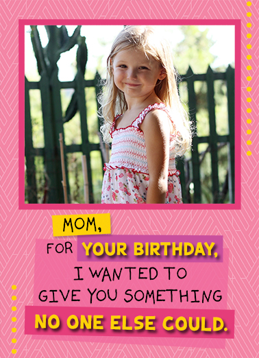 Mom Birthday Photo Card Cover