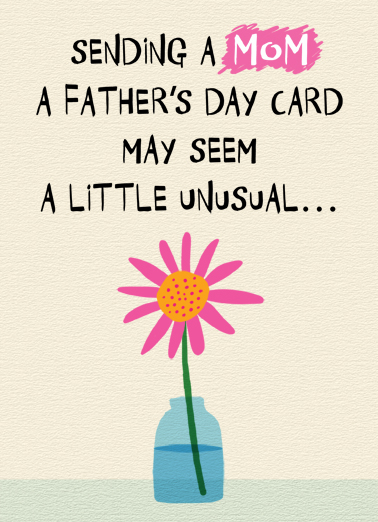 Mom Fathers Day Card Father's Day Card Cover