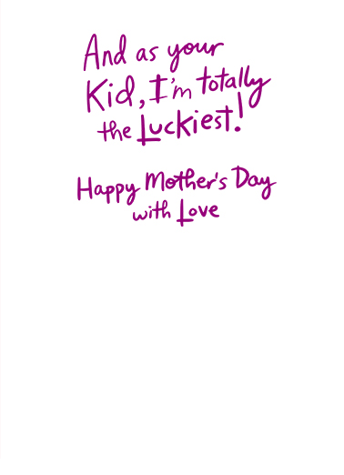 Mom Greatest Mother's Day Ecard Inside