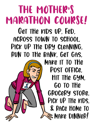 Mom Marathon For Mom Ecard Cover