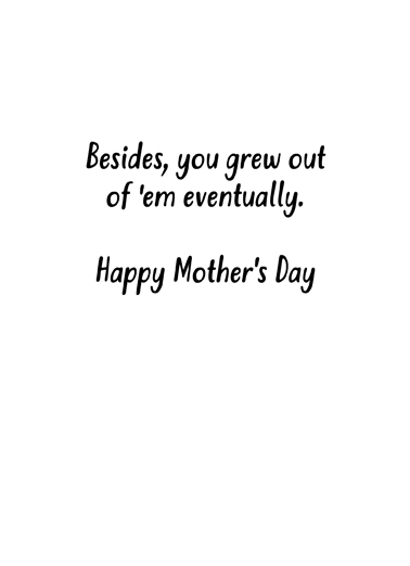 Mom Meltdown Mother's Day Card Inside