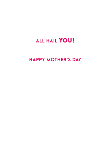 Mom Myth Legend Mother's Day Card Inside