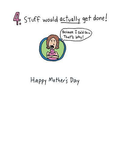 Mom President Mother's Day Card Inside