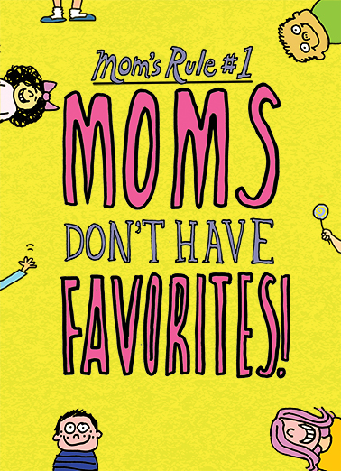 Mom Rules Humorous Ecard Cover