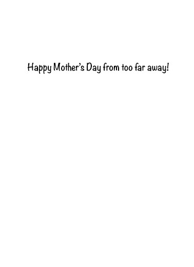 Mom Safe Distance Mother's Day Ecard Inside