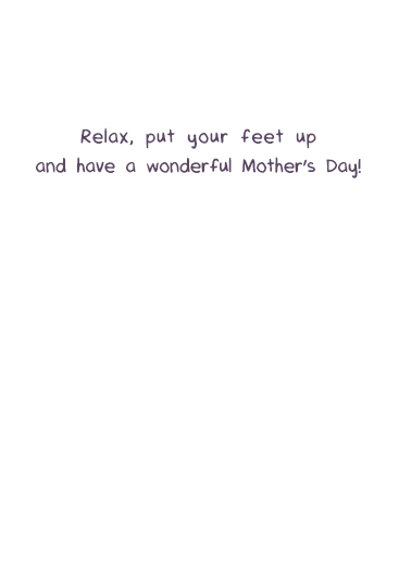 Mom Socks Mother's Day Card Inside