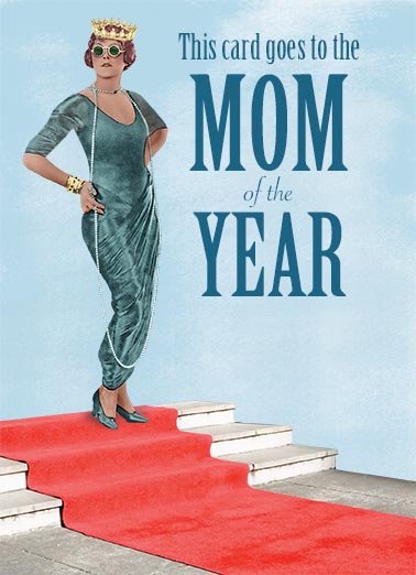 Mom of the Year Mother's Day Card Cover