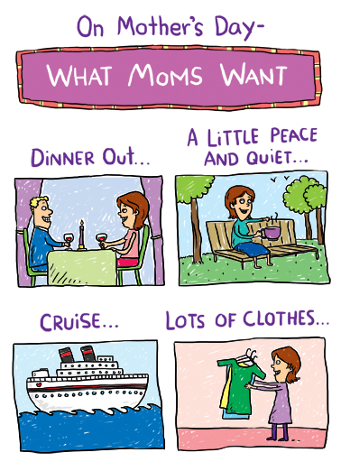 Moms Want For Any Mom Ecard Cover