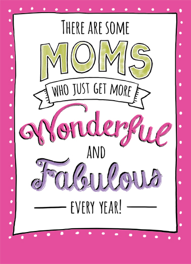 Moms Wonderful Fabulous MD For Wife Card Cover