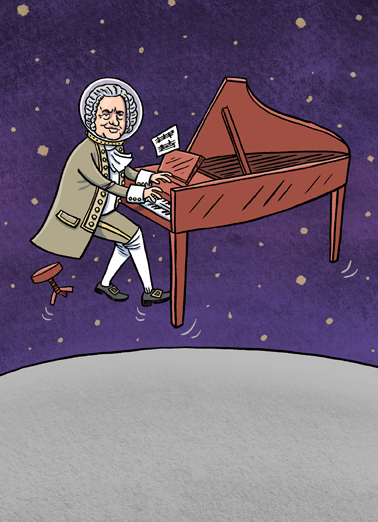 Moon and Bach For Anyone Ecard Cover