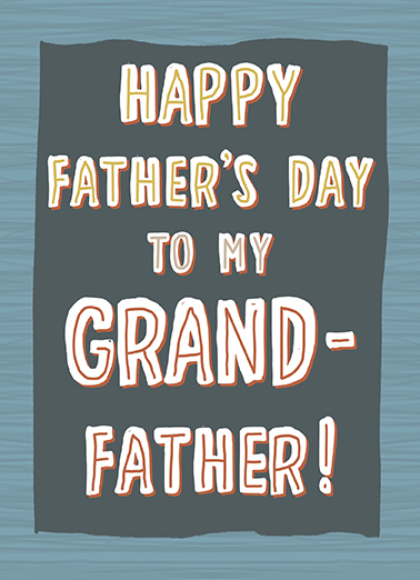 More Awesome than Grand Father's Day Card Cover