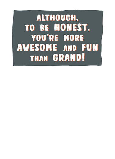 More Awesome than Grand For Grandpa Ecard Inside