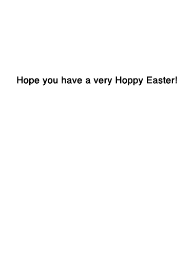 More Hops Easter Card Inside