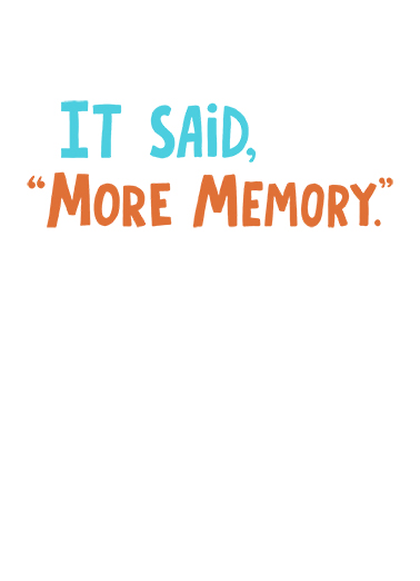 More Memory Birthday Ecard Inside