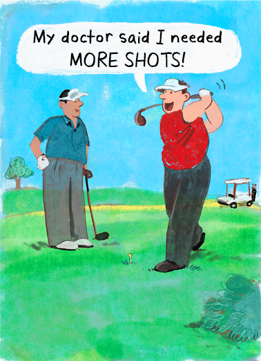 More Shots Golf Ecard Cover