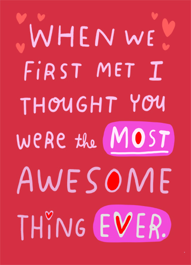 Most Awesome Thing Valentine's Day Ecard Cover