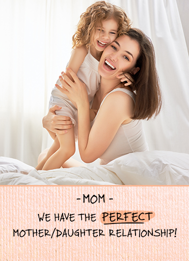 Mother Daughter Relationship - Funny Add Your Photo Card to personalize and send.