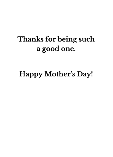 Mother Guide Mother's Day Ecard Inside