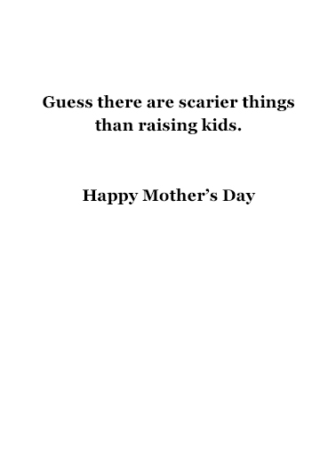 Mother's Day Autograph Sarcastic Ecard Inside