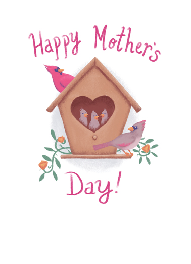 Mother's Day Birds From the Favorite Child Card Cover