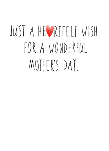 Mother's Day Hearts Love Ecard Inside