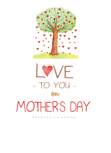 Mother's Day Tree Sentimental Card Cover