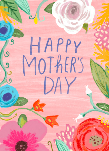 Mothers Day Florals Tim Card Cover