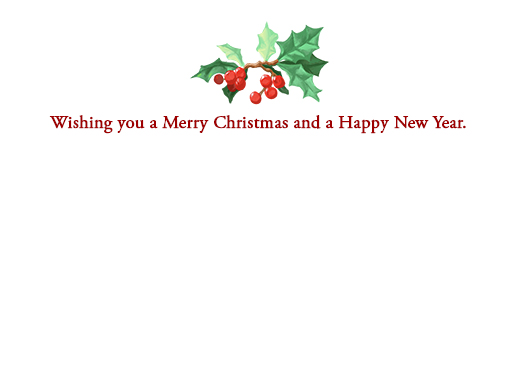 Moving Sleigh Christmas Ecard Inside