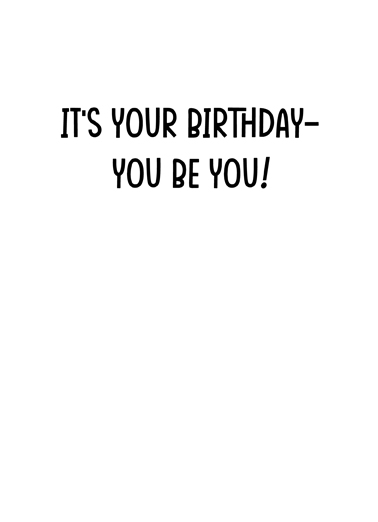 Mr Couch Potato Birthday Card Inside