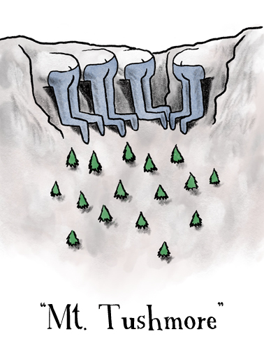 Mt Tushmore Birthday Ecard Cover