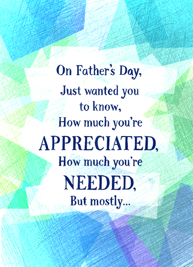 Much Loved FD Father's Day Ecard Cover