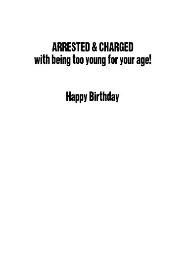 Mugshot Birthday Card Inside