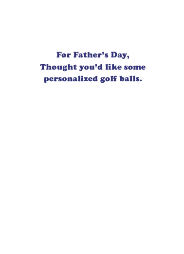 Mulligan Man For Dad Card Inside