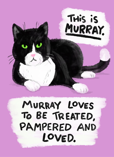 Murray Cat Val Valentine's Day Card Cover