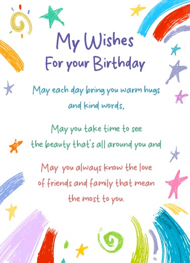 My Wishes for You Uplifting Cards Card Cover