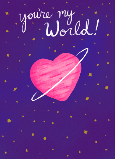 My World Val Valentine's Day Card Cover
