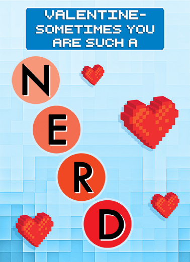 Nerd Valentine's Day Card Cover