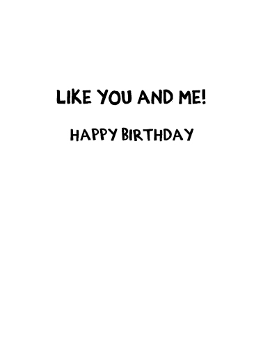Never Get Old Birthday Ecard Inside