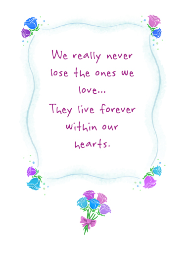 Never Really Lose Flowers Card Cover