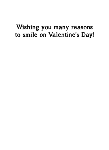 Never Regret VAL Valentine's Day Card Inside