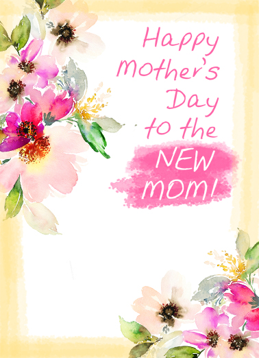 New Mom MD 5x7 greeting Card Cover