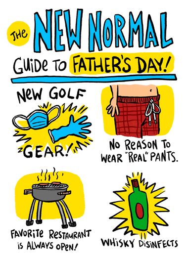 New Normal Father Cartoons Card Cover