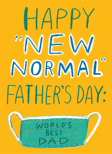 New Normal Fathers Day Quarantine Card Cover