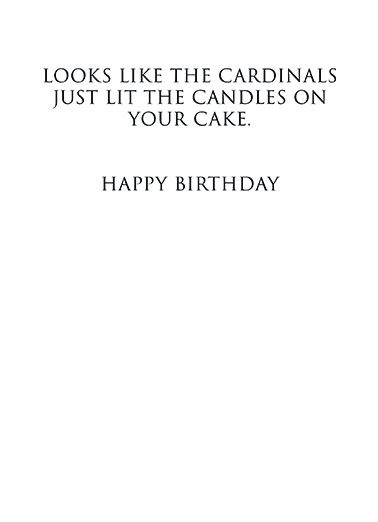 New Pope Smoke Birthday Ecard Inside